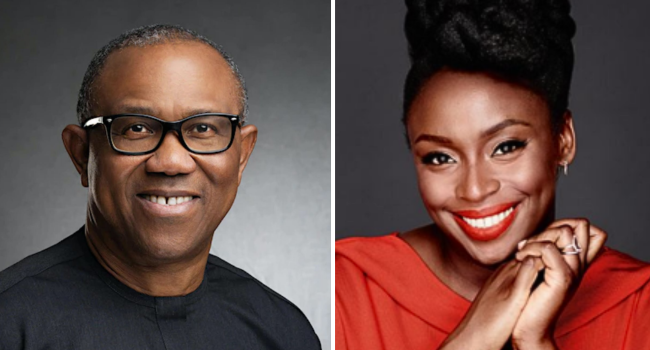 Peter Obi and Chimamanda Adichie